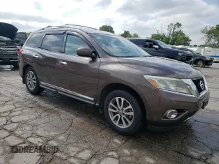 2015 Nissan Pathfinder SL z VIN 5N1AR2MM2FC678027, wystawiony jako Copart lot #56682035 z przebiegiem 152 417 mil mil oraz Szkoda całkowita • Salvage title. Historia ofert i sprzedaży dostępna na DreamBid. Obrazek 4.