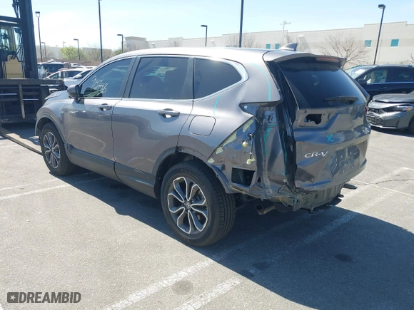 2021 Honda CR-V EX with VIN 7FARW1H5XME023292, listed as a IAAI auction lot 41690743 with 37,512 mi miles. Bid and sale history available at carsss.com. Image 3.
