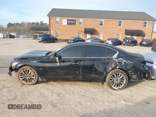 2019 Infiniti Q50 3.0t LUXE with VIN JN1EV7AP3KM541747, listed as a IAAI auction lot 40973538 with 43,139 mi miles. Bid and sale history available at carsss.com. Image 14.