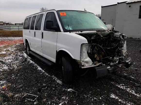 2012 Chevrolet Express Passenger LS with VIN 1GAWGPFG3C1151456, listed as a Copart auction lot 42630525 with 112,674 mi miles and Salvage title. Bid and sale history available at DreamBid. Image 15.