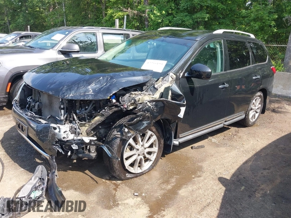 2015 Nissan Pathfinder Platinum z VIN 5N1AR2MM7FC707876, wystawiony jako IAAI lot #42255193 z przebiegiem 144 051 mil mil oraz . Historia ofert i sprzedaży dostępna na DreamBid. Obrazek 18.