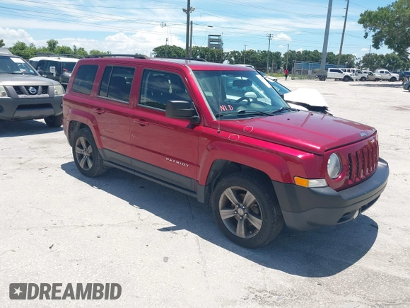 2015 Jeep Patriot High Altitude with VIN 1C4NJPFA9FD341572, listed as a IAAI auction lot 42570960 with 106,264 mi miles and . Bid and sale history available at DreamBid. Image 1.