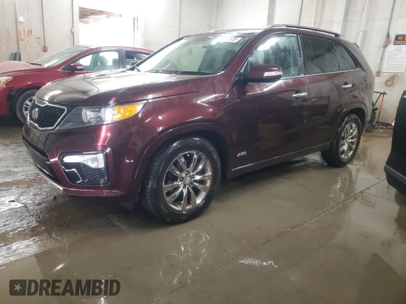 2013 Kia Sorento SX with VIN 5XYKWDA23DG373614, listed as a Copart auction lot 49174545 with 146,546 mi miles and Salvage Title. Bid and sale history available at carsss.com. Image 1.