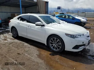 2017 Acura TLX V6 w/Technology Pkg with VIN 19UUB3F50HA002421, listed as a Copart auction lot 49846235 with 105,391 mi miles and Salvage title. Bid and sale history available at DreamBid. Image 4.