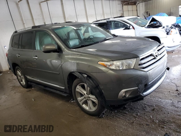 2012 Toyota Highlander Limited with VIN 5TDDK3EHXCS116447, listed as a Copart auction lot 57588265 with 152,799 mi miles and Salvage title. Bid and sale history available at DreamBid. Image 4.