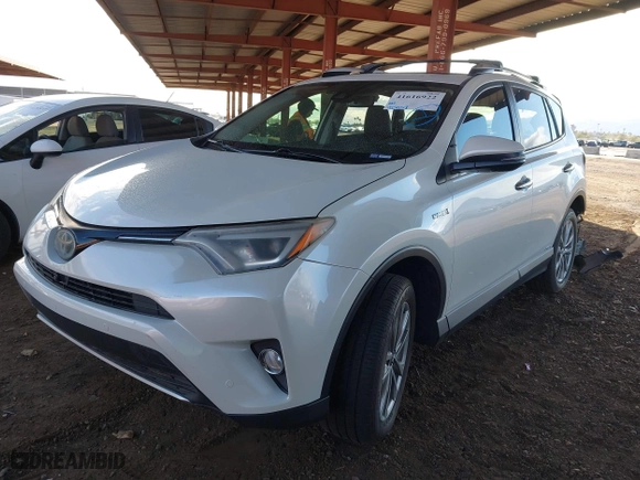 2016 Toyota RAV4 Hybrid Limited with VIN JTMDJREV6GD016181, listed as a IAAI auction lot 41616922 with 95,037 mi miles. Bid and sale history available at carsss.com. Image 17.