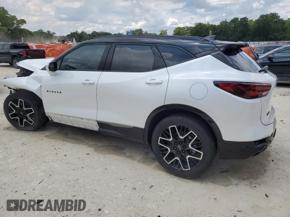 2023 Chevrolet Blazer RS with VIN 3GNKBERS1PS124857, listed as a Copart auction lot 61958325 with 37,226 mi miles and Non repairable. Bid and sale history available at DreamBid. Image 2.