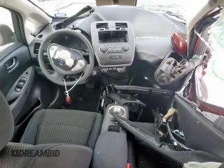 2016 Nissan LEAF S z VIN 1N4BZ0CP7GC312886, wystawiony jako Copart lot #57893505 z przebiegiem Nie podano mil oraz Szkoda całkowita • Salvage title. Historia ofert i sprzedaży dostępna na DreamBid. Obrazek 8.