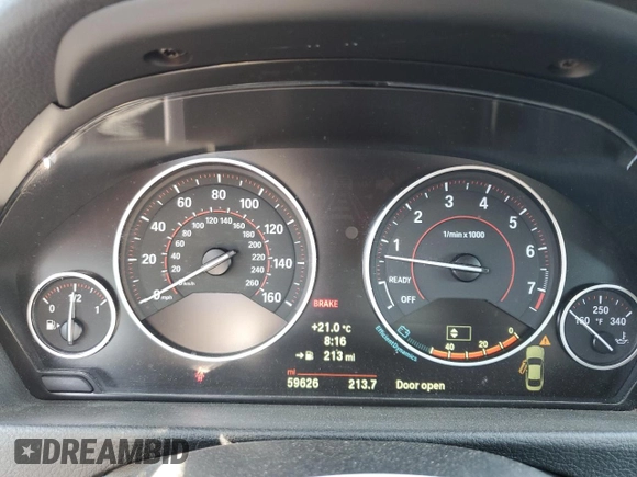 2014 BMW 4 Series 435i xDrive with VIN WBA3R5C57EF785125, listed as a Copart auction lot 55049605 with 59,626 mi miles and Salvage title. Bid and sale history available at DreamBid. Image 9.