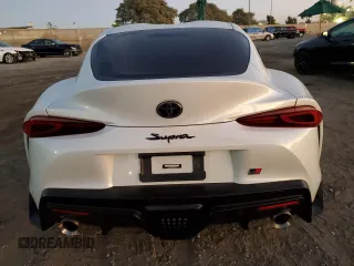 2022 Toyota GR Supra 3.0 with VIN WZ1DB0C02NW053053, listed as a Copart auction lot 80801664 with 13,036 mi miles and Salvage Title. Bid and sale history available at carsss.com. Image 6.