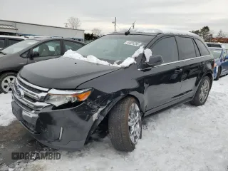 2012 Ford Edge Limited with VIN 2FMDK3K94CBA61570, listed as a Copart auction lot 44023295 with 124,945 mi miles and Salvage Title. Bid and sale history available at carsss.com. Image 1.