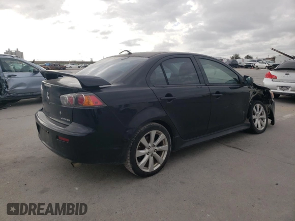 2013 Mitsubishi Lancer GT with VIN JA32U8FW8DU006424, listed as a Copart auction lot 44709515 with 127,900 mi miles and Salvage Title. Bid and sale history available at carsss.com. Image 3.