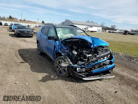2023 Jeep Compass Limited with VIN 3C4NJDCN3PT549478, listed as a Copart auction lot 50624665 with 19,087 mi miles and Salvage title. Bid and sale history available at DreamBid. Image 12.
