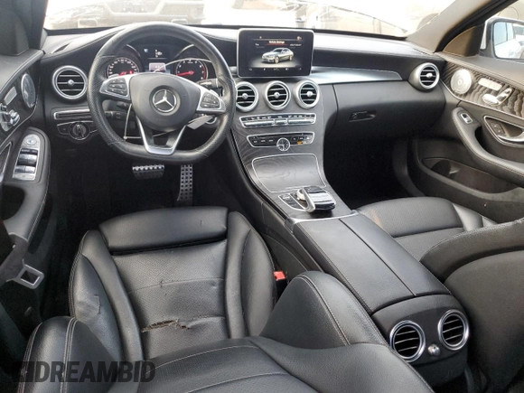 2015 Mercedes-Benz C-Class C 400 with VIN 55SWF6GB6FU028218, listed as a Copart auction lot 47125345 with 100,084 mi miles and Clean Title. Bid and sale history available at carsss.com. Image 8.