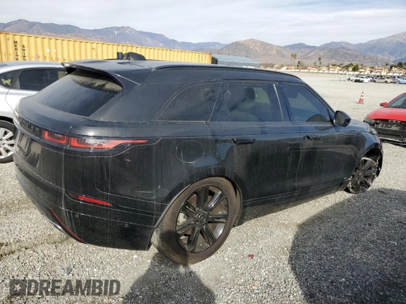 2019 Land Rover Range Rover Velar R-Dynamic SE with VIN SALYL2FVXKA219126, listed as a Copart auction lot 43652525 with 45,969 mi miles and Salvage title. Bid and sale history available at DreamBid. Image 3.