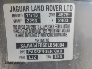 2014 Jaguar XK with VIN SAJWA4FB6ELB54004, listed as a Copart auction lot 51874435 with 0 mi miles and Non Repairable. Bid and sale history available at carsss.com. Image 13.