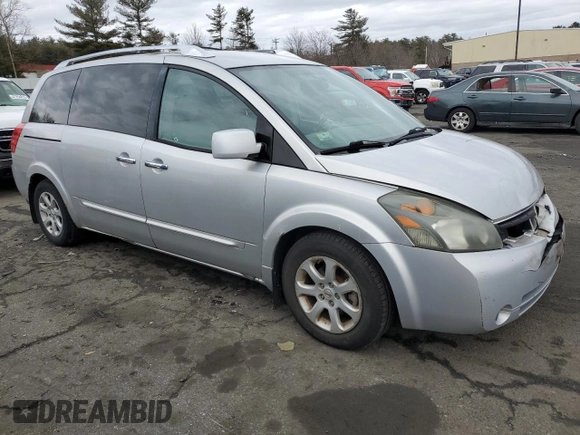 2007 Nissan Quest S with VIN 5N1BV28U27N143134, listed as a Copart auction lot 47858905 with 158,437 mi miles and Clean Title. Bid and sale history available at carsss.com. Image 4.