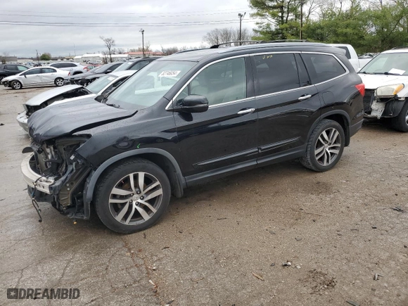 2017 Honda Pilot Touring with VIN 5FNYF6H91HB022657, listed as a Copart auction lot 82746054 with 123,780 mi miles and Salvage Title. Bid and sale history available at carsss.com. Image 1.