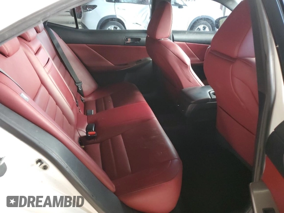 2014 Lexus IS 350 with VIN JTHCE1D27E5000781, listed as a Copart auction lot 58749235 with 133,621 mi miles and Salvage title. Bid and sale history available at DreamBid. Image 10.