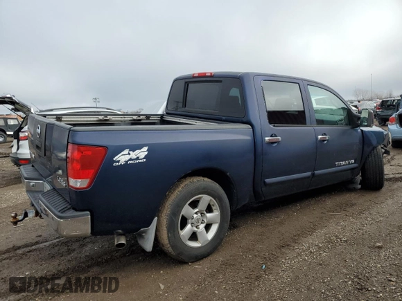 2006 Nissan Titan LE z VIN 1N6BA07B16N527650, wystawiony jako Copart lot #48126105 z przebiegiem 289 954 mil mil oraz Szkoda całkowita • Salvage title. Historia ofert i sprzedaży dostępna na DreamBid. Obrazek 3.