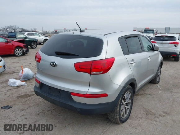 2016 Kia Sportage LX with VIN KNDPB3AC4G7804225, listed as a IAAI auction lot 41576543 with 143,613 mi miles. Bid and sale history available at carsss.com. Image 4.
