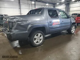 2011 Honda Ridgeline RTL with VIN 5FPYK1F52BB006545, listed as a Copart auction lot 50235045 with 207,050 mi miles and Salvage Title. Bid and sale history available at carsss.com. Image 3.