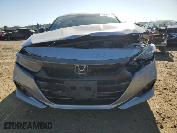 2021 Honda Accord Sport with VIN 1HGCV2F38MA004536, listed as a Copart auction lot 52532165 with 115,669 mi miles and Salvage title. Bid and sale history available at DreamBid. Image 5.