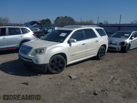 2011 GMC Acadia Denali with VIN 1GKKRTED4BJ368730, listed as a IAAI auction lot 41787329 with 193,777 mi miles and . Bid and sale history available at DreamBid. Image 2.