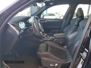 2020 BMW X3 M Competition with VIN 5YMTS0C0XL9B25357, listed as a Copart auction lot 62600425 with 48,810 mi miles and Salvage title. Bid and sale history available at DreamBid. Image 7.