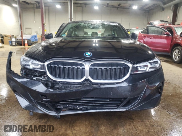 2023 BMW 3 Series 330e xDrive with VIN 3MW39FS08P8C88897, listed as a Copart auction lot 51423425 with 16,163 mi miles and Salvage Title. Bid and sale history available at carsss.com. Image 5.