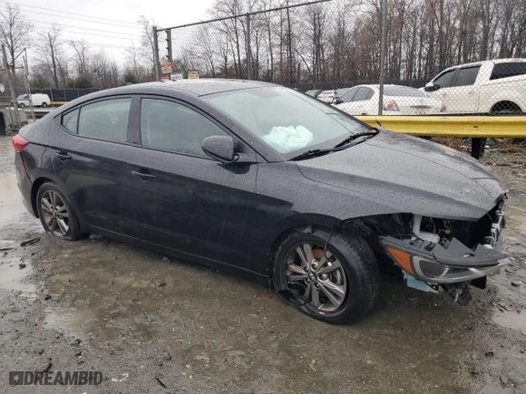 2018 Hyundai Elantra SEL with VIN 5NPD84LF9JH397200, listed as a Copart auction lot 84430574 with 96,398 mi miles and Salvage Title. Bid and sale history available at carsss.com. Image 4.