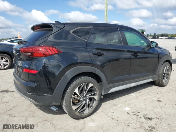 2021 Hyundai Tucson Limited with VIN KM8J3CAL1MU389165, listed as a Copart auction lot 72449324 with 37,663 mi miles and Salvage Title. Bid and sale history available at carsss.com. Image 3.