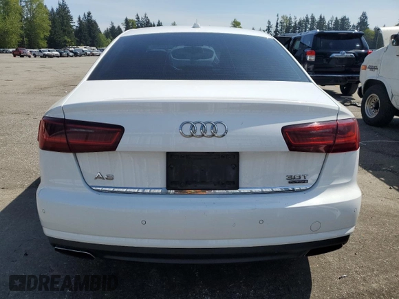 2016 Audi A6 Premium Plus with VIN WAUFGAFC1GN002394, listed as a Copart auction lot 54264485 with 152,290 mi miles and Salvage Title. Bid and sale history available at DreamBid. Image 6.