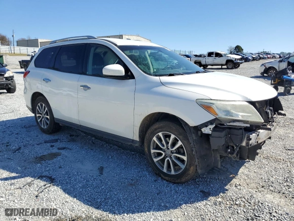 2013 Nissan Pathfinder SV with VIN 5N1AR2MN5DC661194, listed as a Copart auction lot 49689705 with 156,191 mi miles and Salvage Title. Bid and sale history available at carsss.com. Image 4.