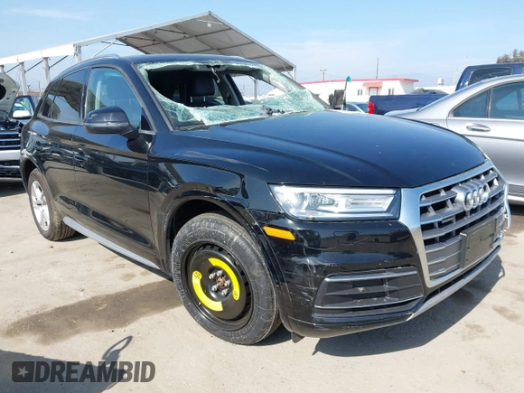 2018 Audi Q5 Premium with VIN WA1ANAFY7J2232619, listed as a IAAI auction lot 42087878 with 39,535 mi miles and . Bid and sale history available at DreamBid. Image 1.