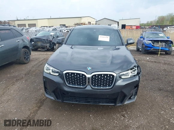 2023 BMW X4 xDrive30i with VIN 5UX33DT01P9N66552, listed as a IAAI auction lot 42103350 with 56,303 mi miles and . Bid and sale history available at DreamBid. Image 12.