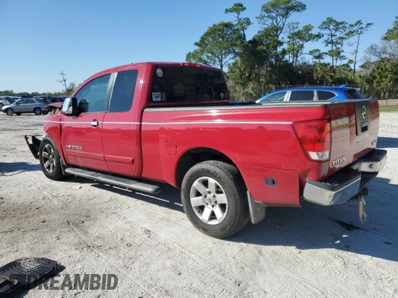 2006 Nissan Titan SE with VIN 1N6BA06A56N537591, listed as a Copart auction lot 42936655 with 135,907 mi miles and Salvage Title. Bid and sale history available at DreamBid. Image 2.