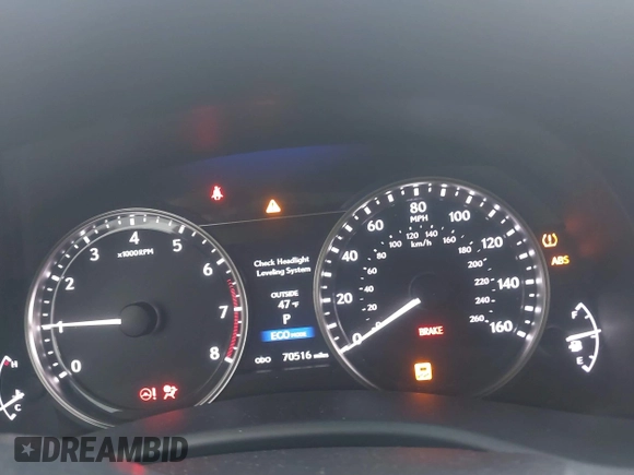 2015 Lexus GS 350 with VIN JTHCE1BL4FA004159, listed as a IAAI auction lot 41464149 with 70,516 mi miles and . Bid and sale history available at DreamBid. Image 7.