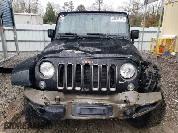 2016 Jeep Wrangler Unlimited 75th Anniversary with VIN 1C4BJWEG2GL221624, listed as a Copart auction lot 44678795 with 50,314 mi miles and Salvage Title. Bid and sale history available at carsss.com. Image 5.