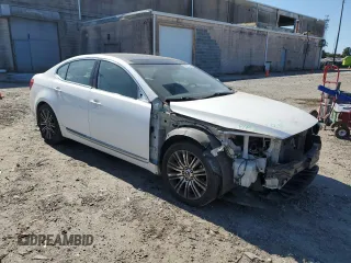 2014 Kia Cadenza Premium with VIN KNALN4D75E5128822, listed as a Copart auction lot 75172014 with 156,736 mi miles and Salvage Title. Bid and sale history available at carsss.com. Image 4.