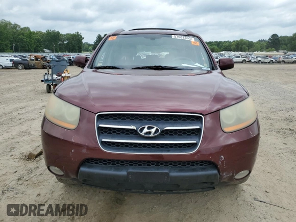 2009 Hyundai Santa Fe Limited z VIN 5NMSH13E49H287094, wystawiony jako Copart lot #57082395 z przebiegiem 258 193 mil mil oraz Szkoda całkowita • Salvage title. Historia ofert i sprzedaży dostępna na DreamBid. Obrazek 5.