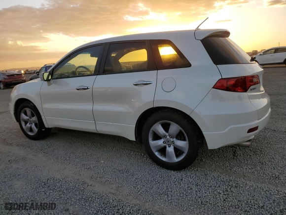 2009 Acura RDX Tech Pkg with VIN 5J8TB185X9A000383, listed as a Copart auction lot 87533825 with 210,264 mi miles and Clean Title. Bid and sale history available at carsss.com. Image 2.
