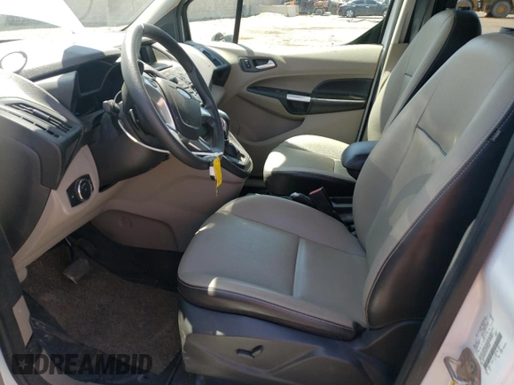 2014 Ford Transit Connect XLT with VIN NM0GE9F78E1141664, listed as a Copart auction lot 54843735 with 25,802 mi miles and Salvage title. Bid and sale history available at DreamBid. Image 7.