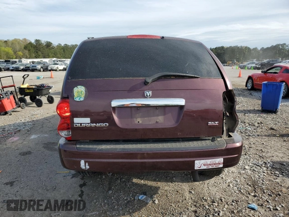 2004 Dodge Durango SLT with VIN 1D4HD48N64F138811, listed as a Copart auction lot 50614995 with 247,452 mi miles and Salvage title. Bid and sale history available at DreamBid. Image 6.