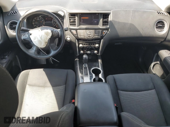 2018 Nissan Pathfinder SV with VIN 5N1DR2MNXJC659370, listed as a Copart auction lot 58705185 with 129,137 mi miles and Salvage title. Bid and sale history available at DreamBid. Image 8.