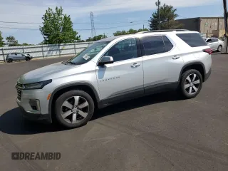 2022 Chevrolet Traverse LT z VIN 1GNERHKW4NJ127564, wystawiony jako Copart lot #56551105 z przebiegiem 125 404 mil mil oraz Czysty tytuł • Clean title. Historia ofert i sprzedaży dostępna na DreamBid. Obrazek 1.