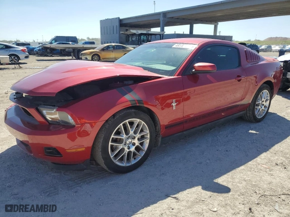 2012 Ford Mustang V6 Premium with VIN 1ZVBP8AM1C5233068, listed as a Copart auction lot 48538535 with NaN miles and Salvage Title. Bid and sale history available at carsss.com. Image 1.