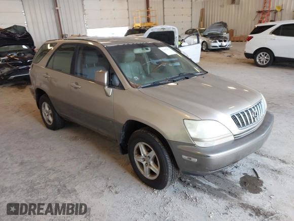 2003 Lexus RX 300 with VIN JTJHF10U030308975, listed as a IAAI auction lot 42632621 with 302,780 mi miles and . Bid and sale history available at DreamBid. Image 1.
