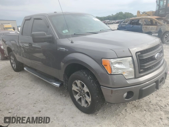 2013 Ford F-150 XL with VIN 1FTEX1CM2DFB20777, listed as a Copart auction lot 59378055 with 163,128 mi miles and Salvage title. Bid and sale history available at DreamBid. Image 4.