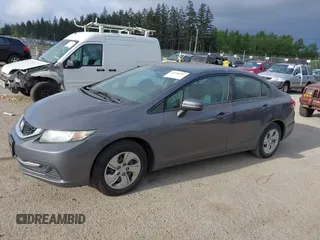 2014 Honda Civic LX with VIN 19XFB2F57EE240843, listed as a IAAI auction lot 42108281 with 255,157 mi miles and . Bid and sale history available at carsss.com. Image 14.